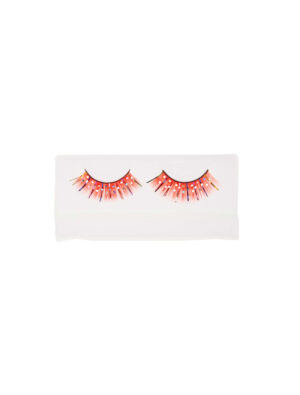Wimpern Clown rot
