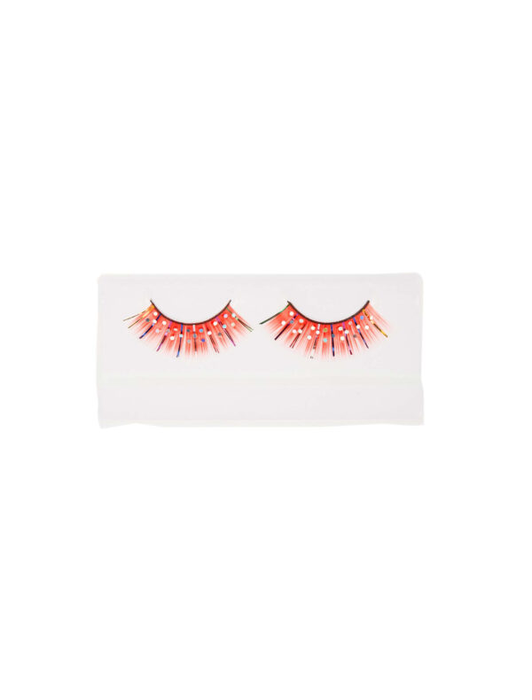 Wimpern Clown rot