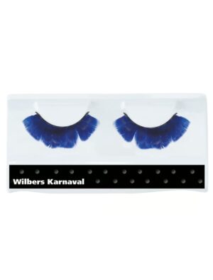 Wimpern Federn blau