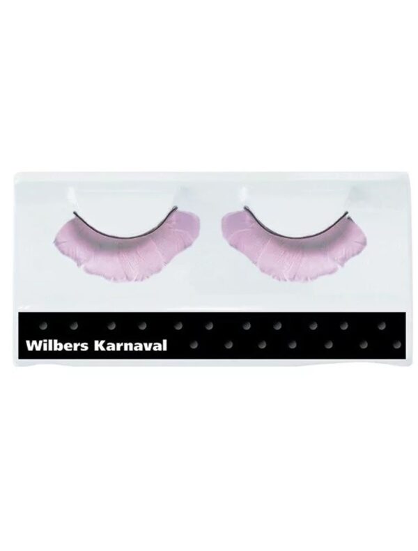 Wimpern Federn rosa