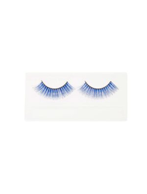 Wimpern Lametta blau