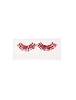 Wimpern Lametta rot