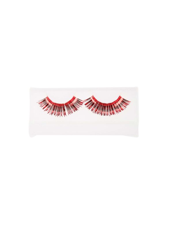 Wimpern Lametta rot