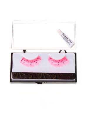 Wimpern Pailletten rosa