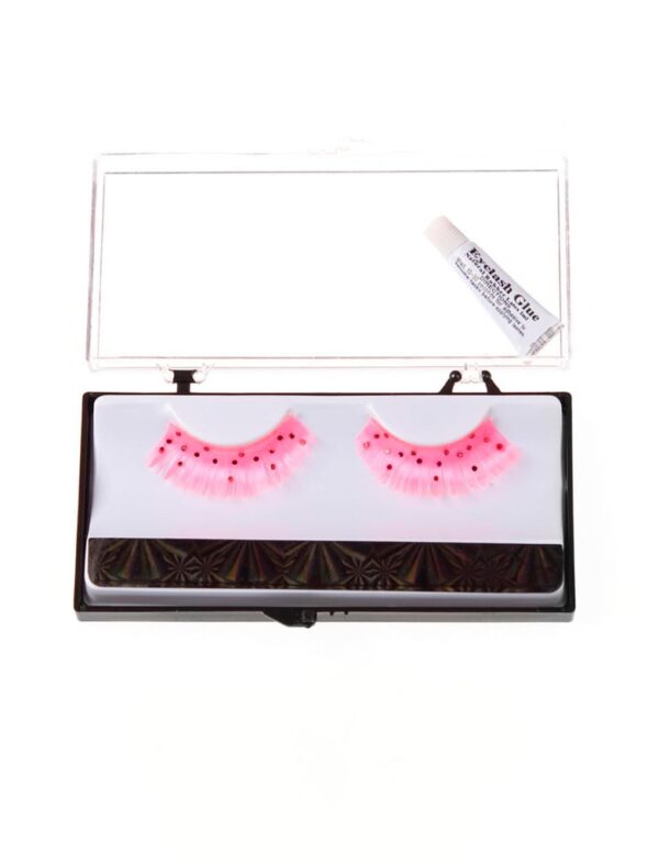 Wimpern Pailletten rosa