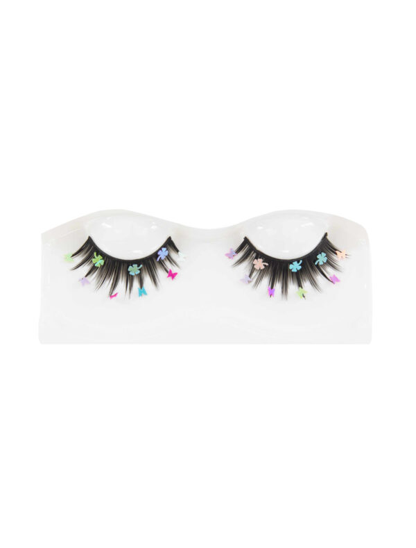 Wimpern Schmetterlinge pastellblau