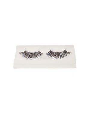 Wimpern blau/schwarz glänzend