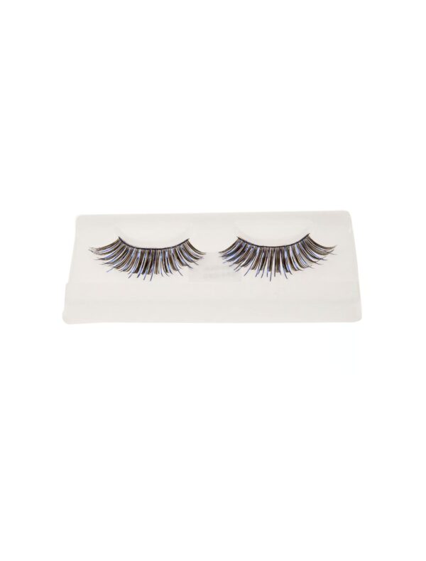 Wimpern blau/schwarz glänzend