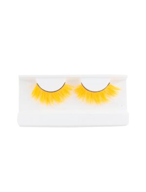 Wimpern glow in the dark neonorange