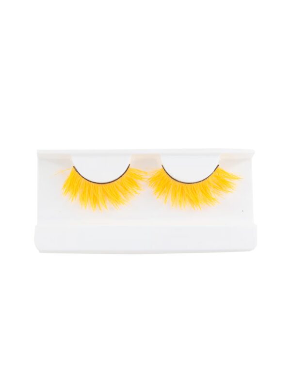 Wimpern glow in the dark neonorange