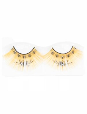 Wimpern mit Spinne orange/schwarz