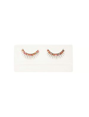 Wimpern mit buntem Strass Farbe: rot