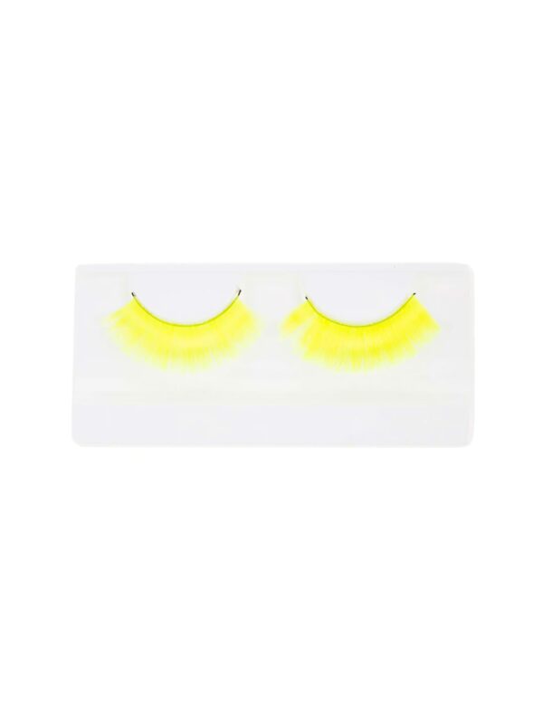 Wimpern neongelb