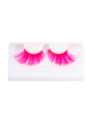 Wimpern schräg pink