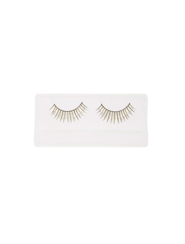 Wimpern schwarz/gold
