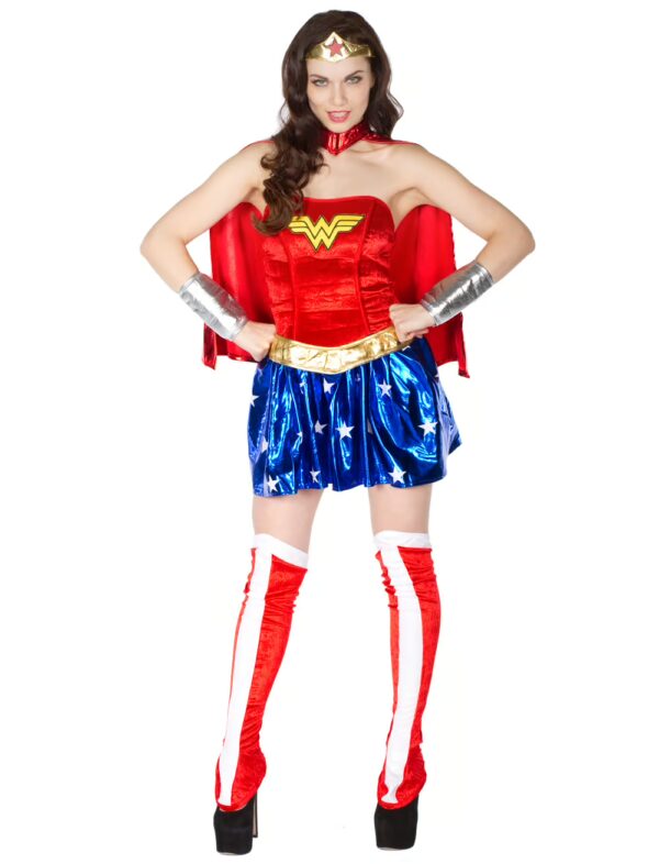Wonder Girl 4-tlg. Damen rot/blau XS