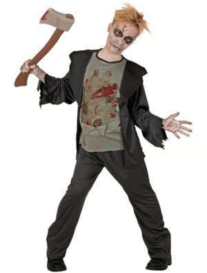 Zombie Kinder 2-tlg. schwarz/braun 140