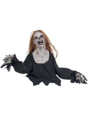 Zombie Mann mit Funktion Farbe: schwarz/orange