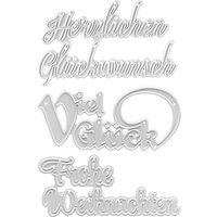 Stanzschablonen-Set "Schriftzüge I"