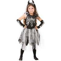 Skelett-Kleid "Skeletta" für Kinder