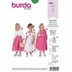 burda Schnitt 9702 "Kleid & Jacke" Landhauslook für Kleinkinder
