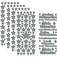 Klebesticker "Sterne & Weihanchten"