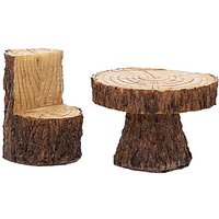 Tisch mit Stuhl in Holzoptik