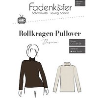 Fadenkäfer Schnitt "Rollkragen-Pullover" für Damen