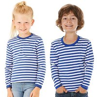 Langärmeliges Ringelshirt "Blue Stripes" für Kinder