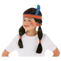 Kinder-Zopfperücke "Indianer"