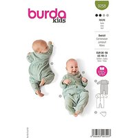burda Schnitt 9258 "Overall & Halstuch" für Babys & Kleinkinder