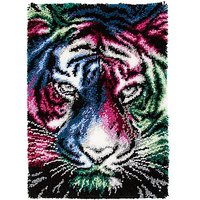Knüpfteppich "Tiger Pop Art"