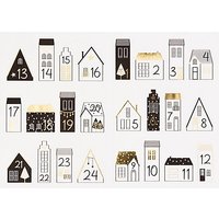 Sticker Adventskalenderzahlen "Häuser"