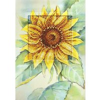 Stick-Grußkarte "Sonnenblume"