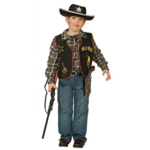 Cowboy-Weste Wild Wild West Kostüm für Kinder