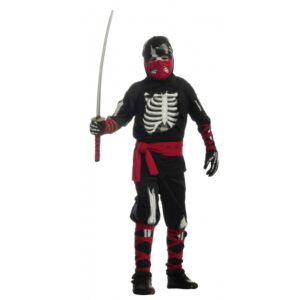 Skelett Ninja Kostüm für Kinder