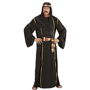 Arabisches Scheich Kostüm für Herren schwarz-M