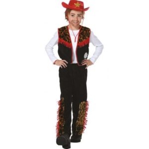 2 tlg. Kinder Cowboy Kostüm Jim-Kinder 140