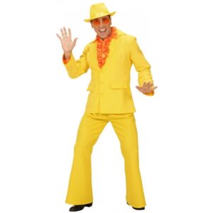 70er Jahre Party Boy Kostüm gelb-L