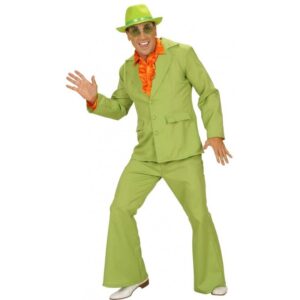 70er Jahre Party Boy Kostüm grün-S