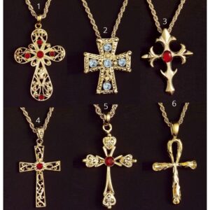 Halskette mit Kreuz-Anhänger in 6 Styles