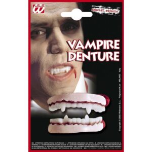 Vampir Gebiss mit kurzen Beißzähnen