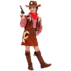 Cowgirl Kostüm Deluxe 6-teilig für Mädchen-RK 158