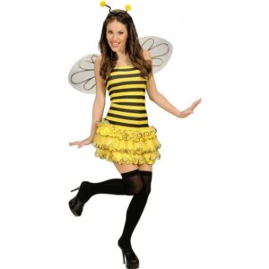 Flottes Bienen Kostüm 3-teilig für Damen-RD S