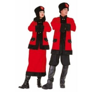 Russische Kosakin Kostüm für Damen-Damen 48