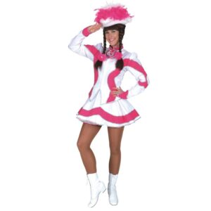 Funkenmarie Kostüm in pink-weiß