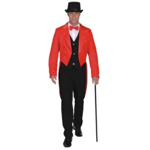Herren Frack Kostüm in rot