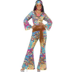 Flower-Power Hippie Lady Kostüm