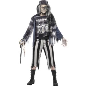 Captain Skeleton Piraten Kostüm-M