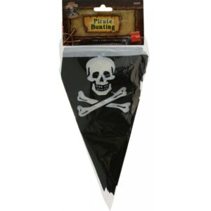 Piraten Wimpel mit Totenschädel Motiv